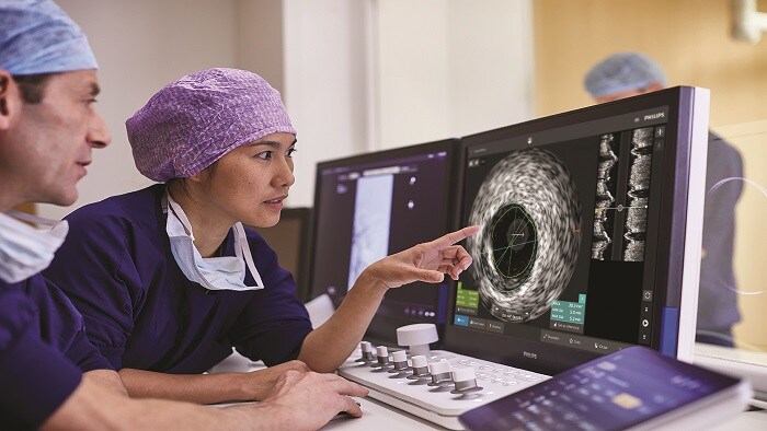 intrasight azurion ivus flexspot monitor thumb