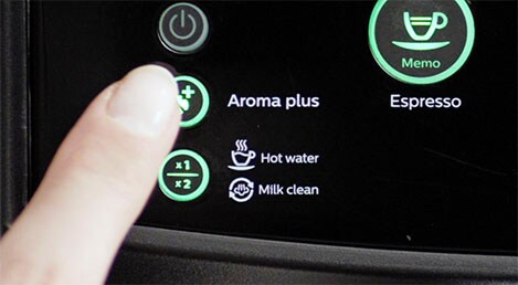 Philips espresso machine aroma strength settings