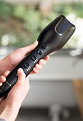 Step 1 of using Philips curling iron