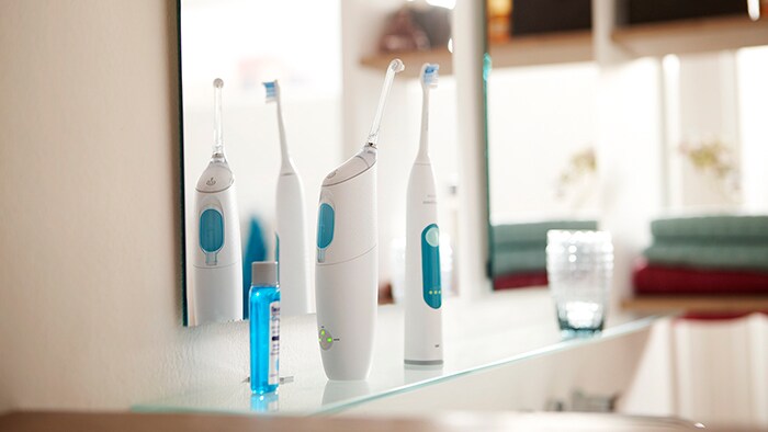 Airfloss oral hygiene routine