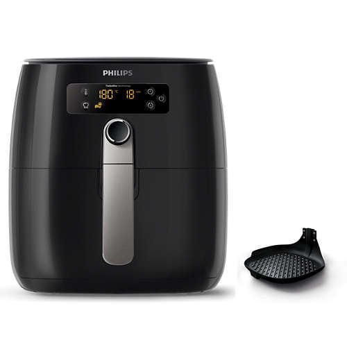 Philips - Airfryer XXL, Twin Turbostar, Avance Collection- Black