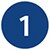 One number icon