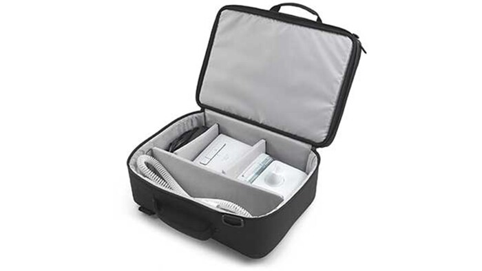 Travel briefcase with detachable laptop bag